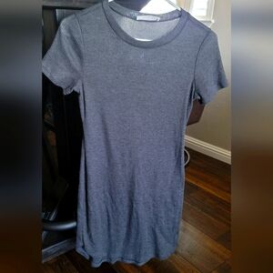Full Tilt Charcoal Ribbed Knit Teeshirt